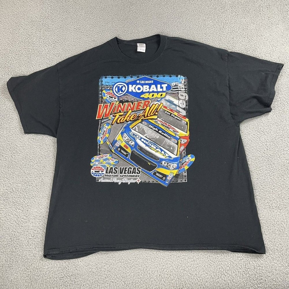 Las Vegas Motor Speedway 2015 Kobalt 400 Graphic T-Shirt Adult Size 3XL Used